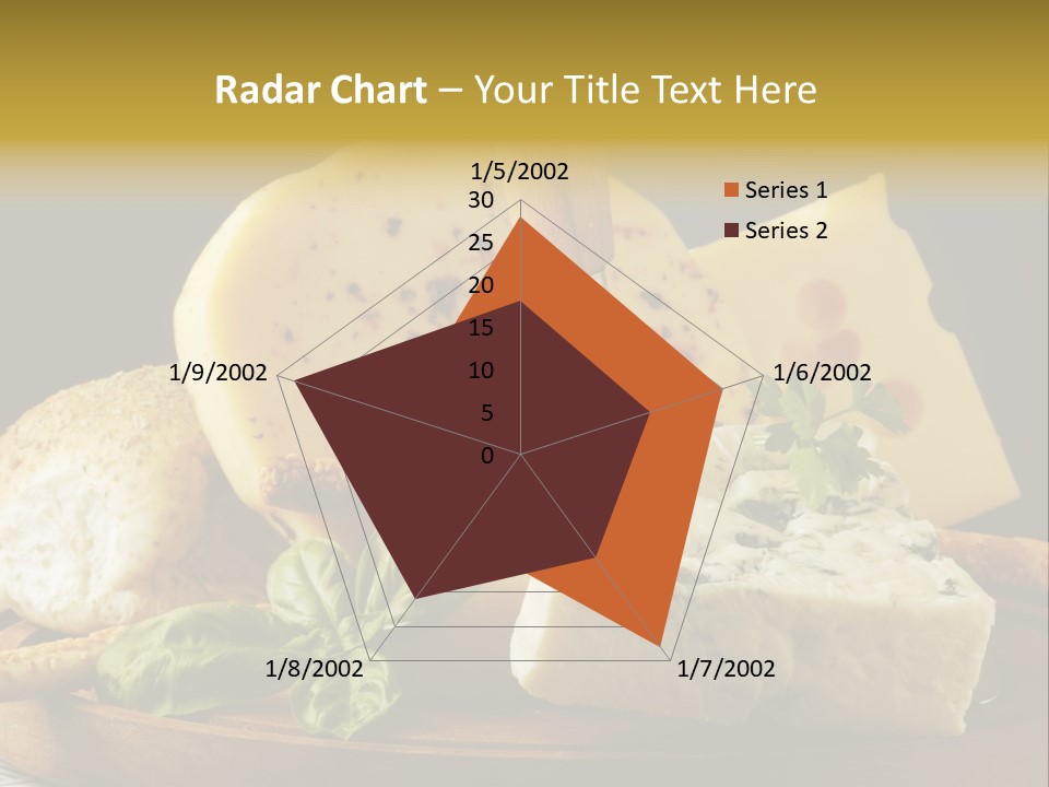 Queijo Ervas Produto PowerPoint Template