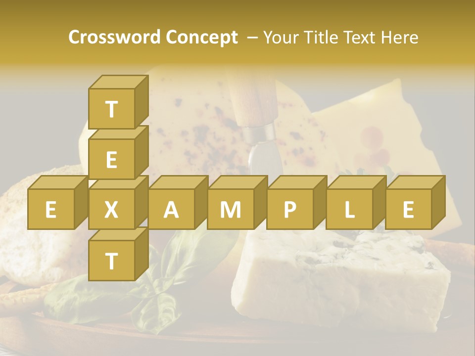 Queijo Ervas Produto PowerPoint Template