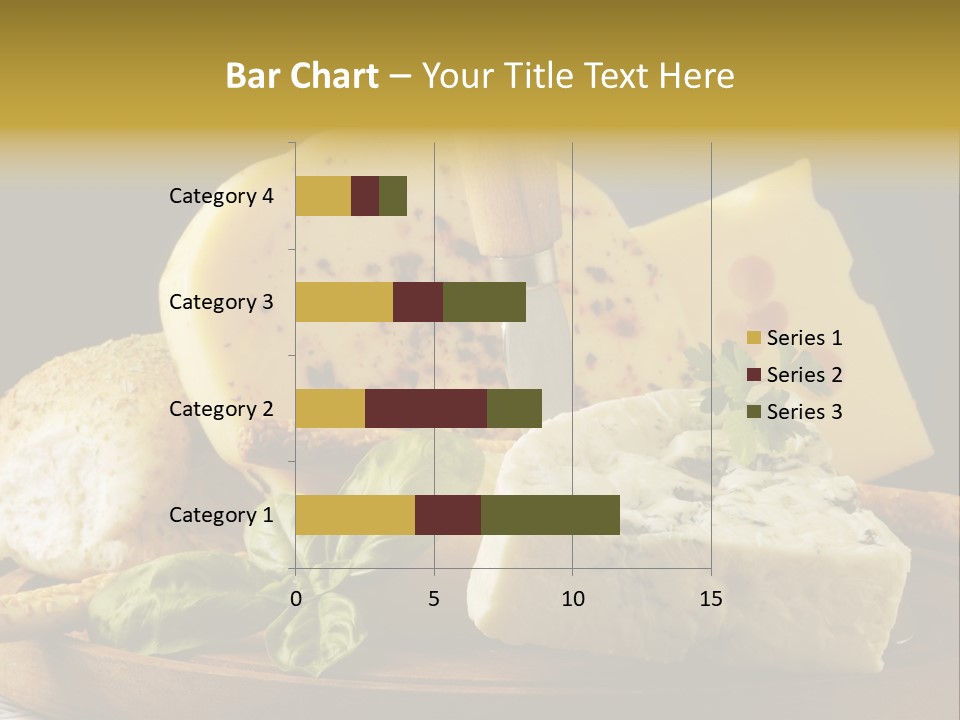 Queijo Ervas Produto PowerPoint Template