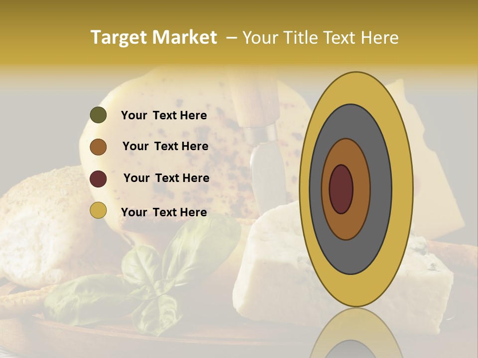 Queijo Ervas Produto PowerPoint Template