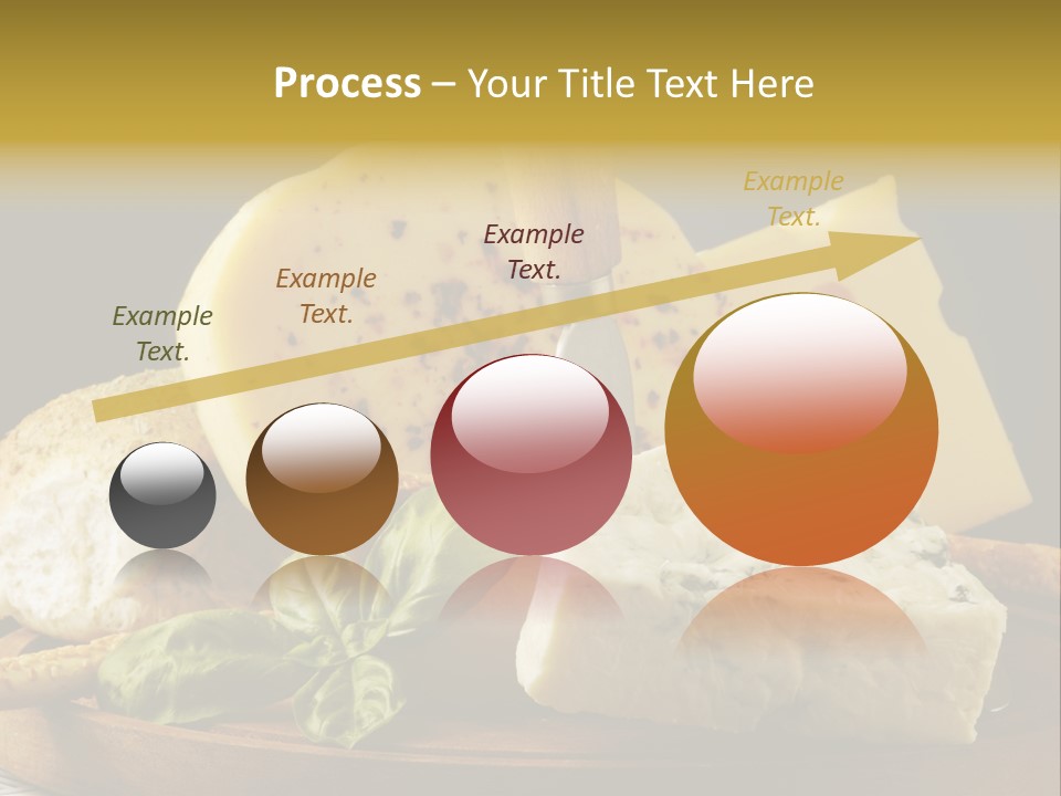 Queijo Ervas Produto PowerPoint Template