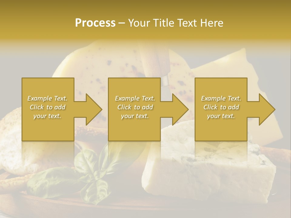 Queijo Ervas Produto PowerPoint Template