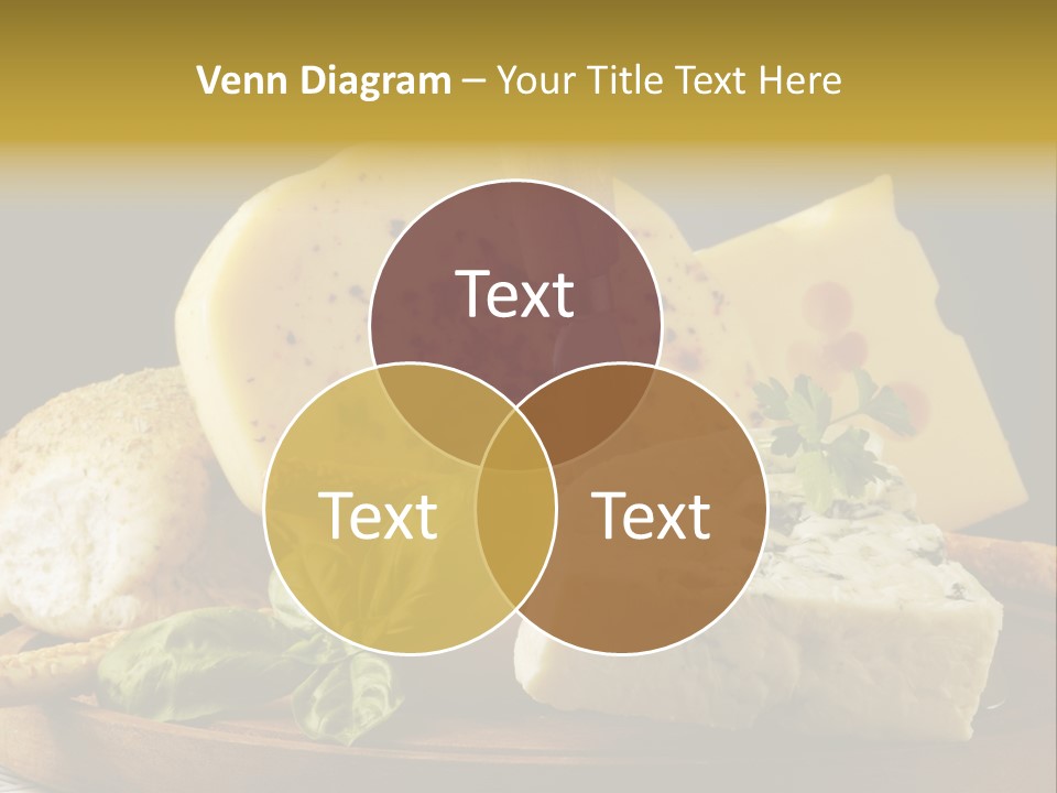 Queijo Ervas Produto PowerPoint Template