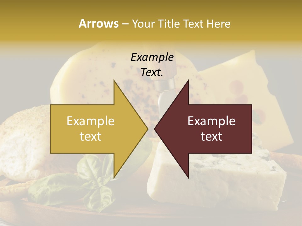 Queijo Ervas Produto PowerPoint Template
