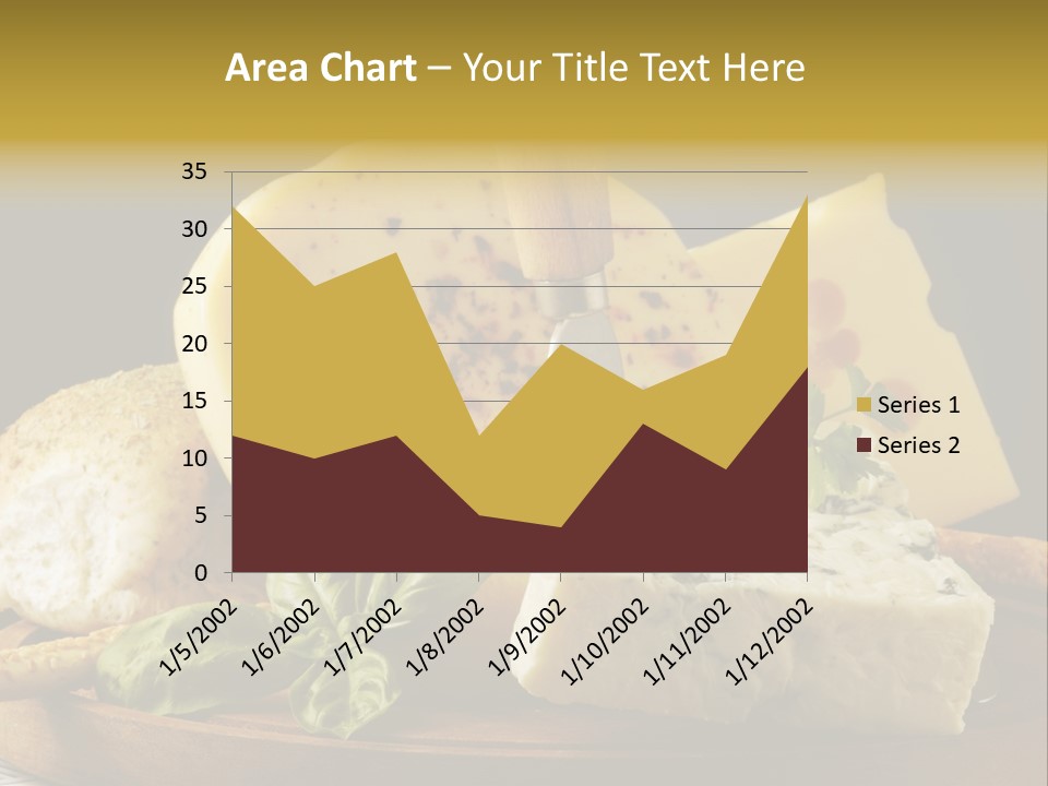 Queijo Ervas Produto PowerPoint Template