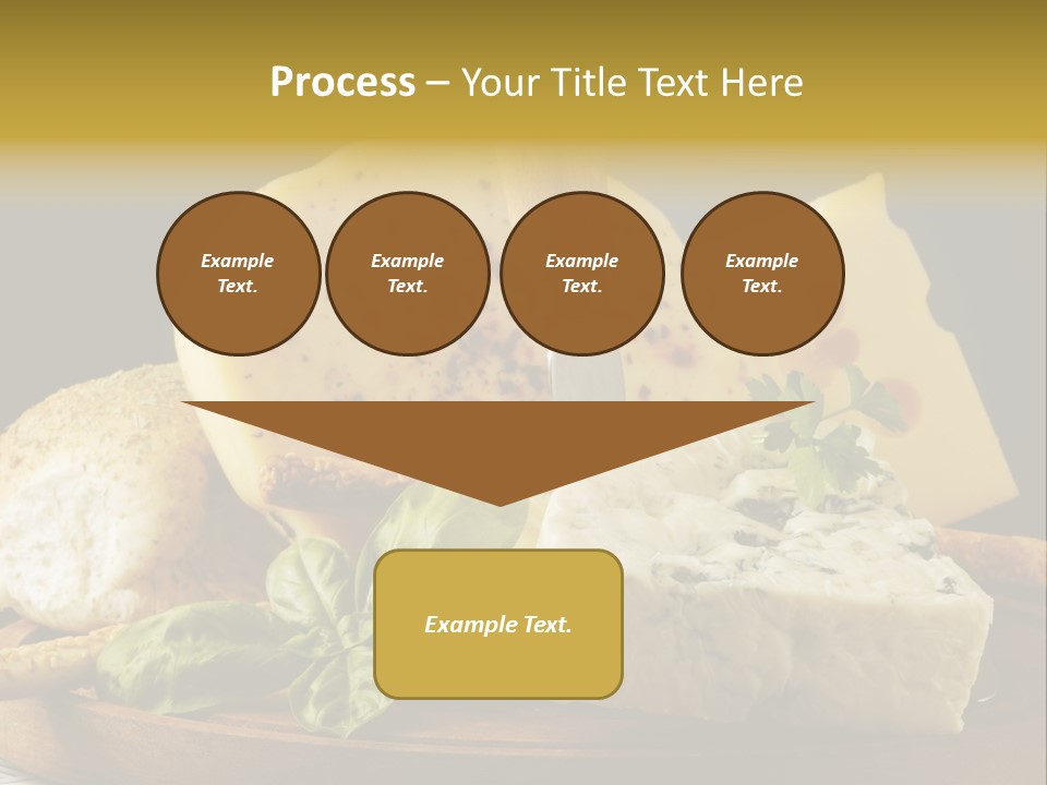 Queijo Ervas Produto PowerPoint Template