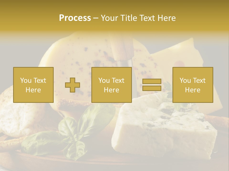 Queijo Ervas Produto PowerPoint Template