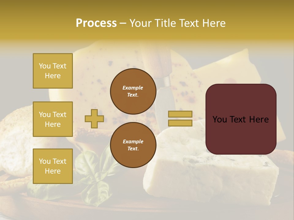 Queijo Ervas Produto PowerPoint Template