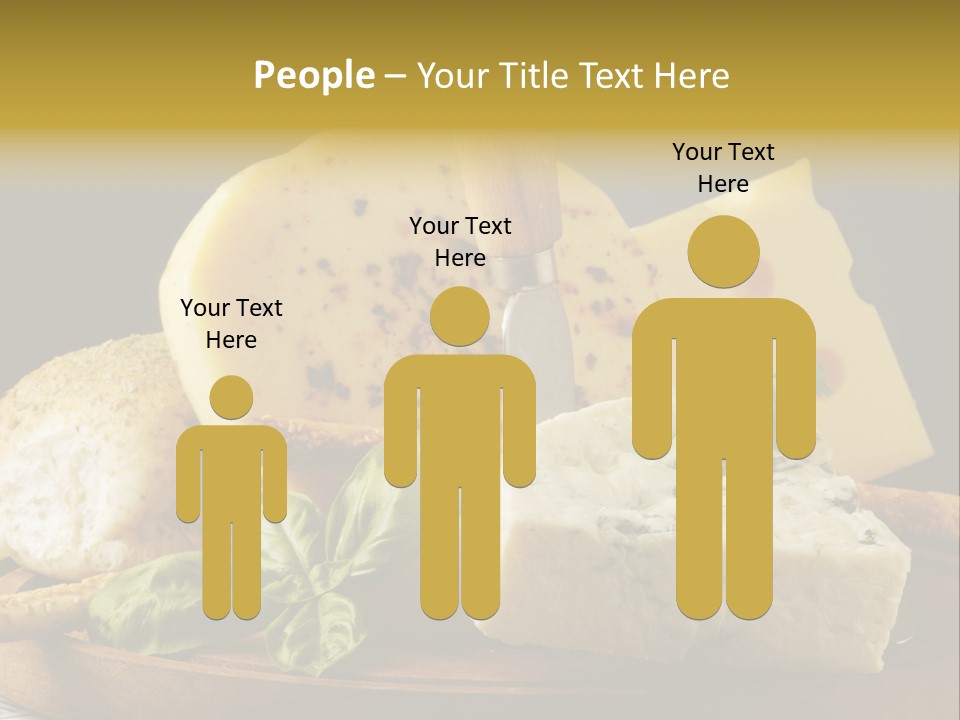 Queijo Ervas Produto PowerPoint Template