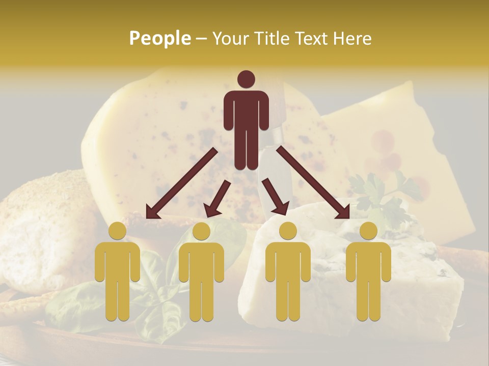 Queijo Ervas Produto PowerPoint Template