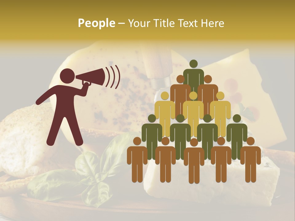 Queijo Ervas Produto PowerPoint Template