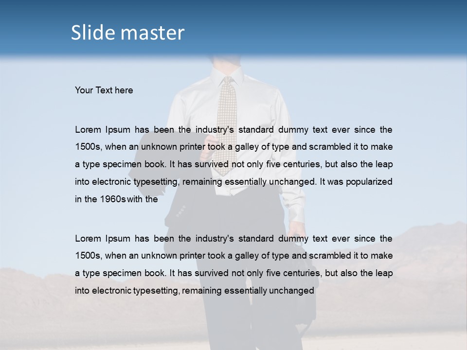Corporate Suit Vision PowerPoint Template