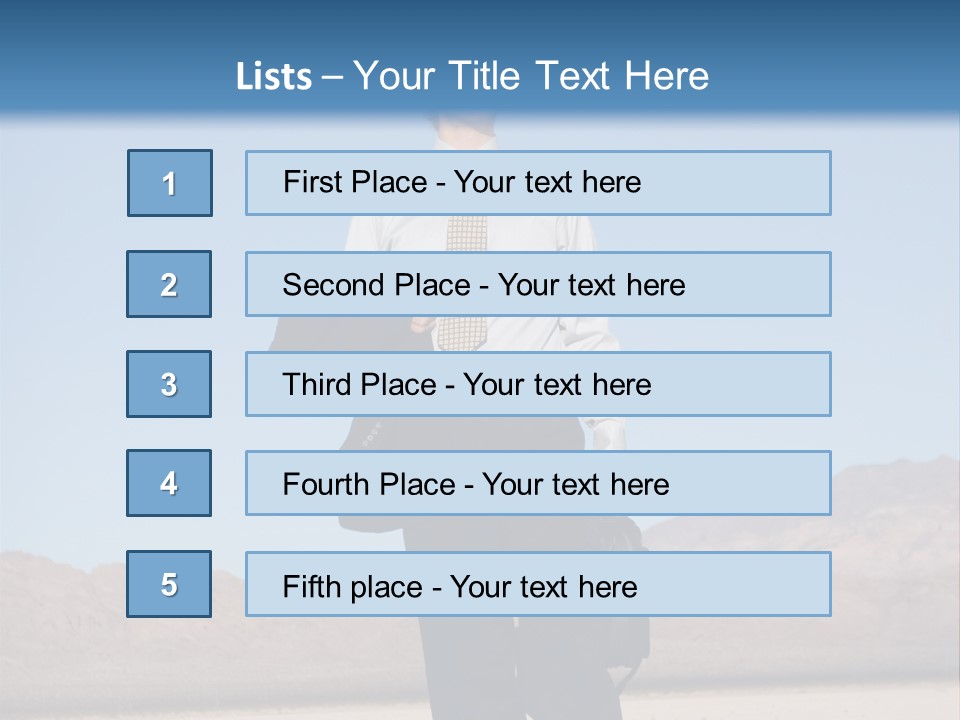 Corporate Suit Vision PowerPoint Template