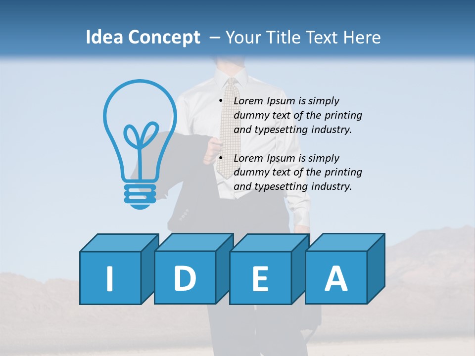 Corporate Suit Vision PowerPoint Template