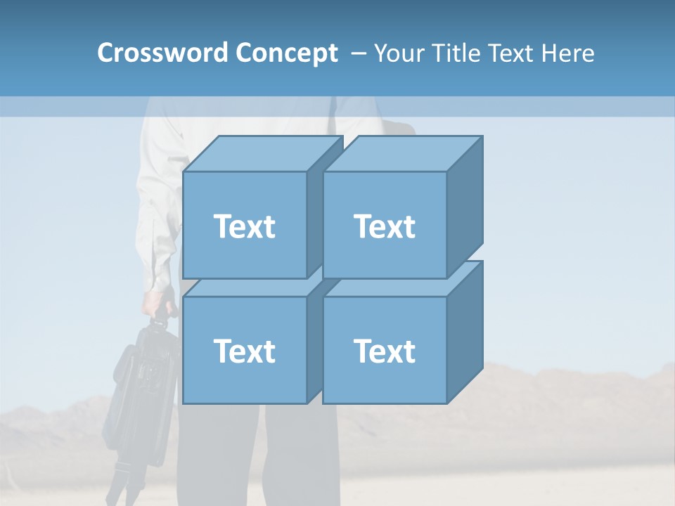 Blue Sky Leader Vision PowerPoint Template