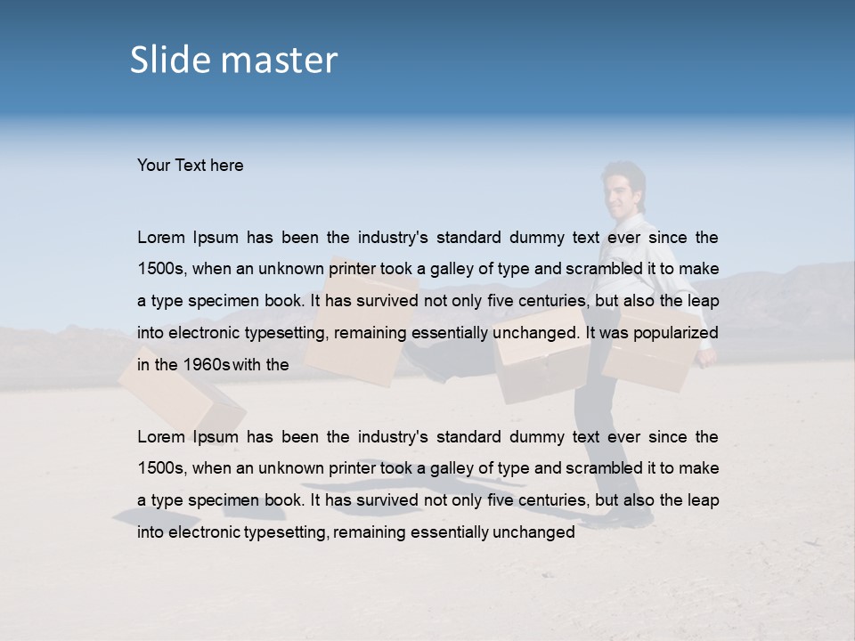 Blue Sky Professional Anger PowerPoint Template