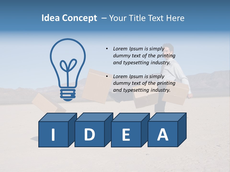 Blue Sky Professional Anger PowerPoint Template