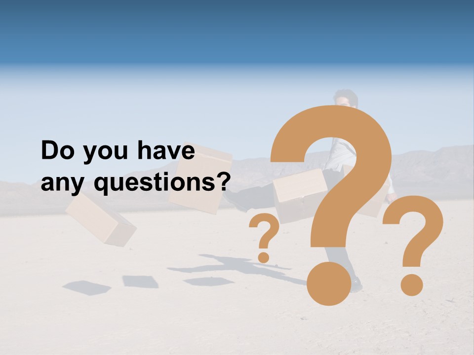 Blue Sky Professional Anger PowerPoint Template