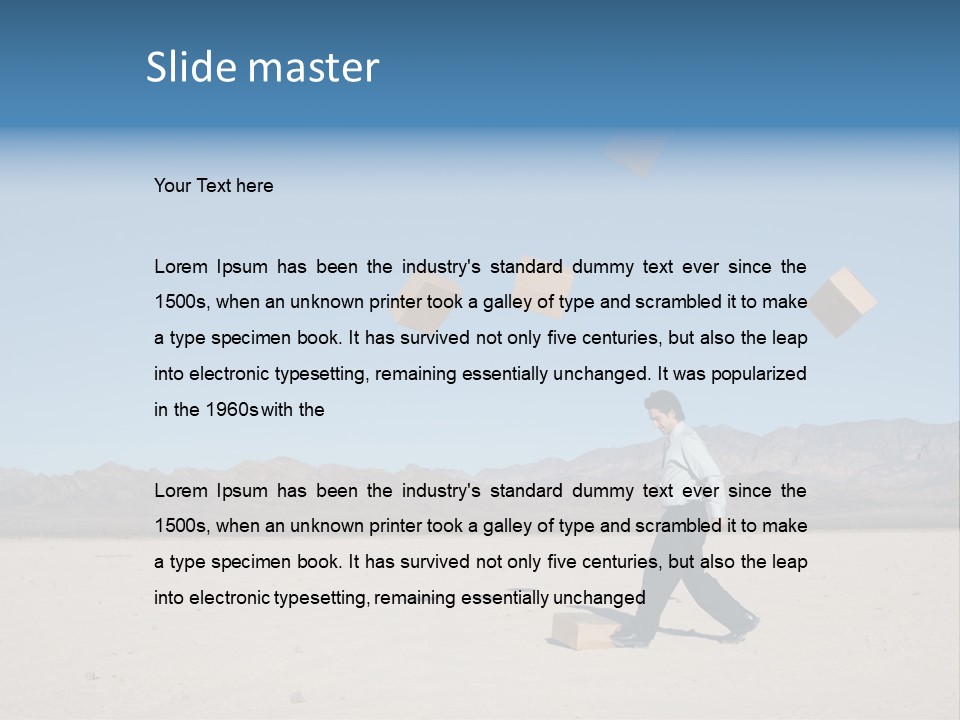 Nature Manager Cardboard PowerPoint Template