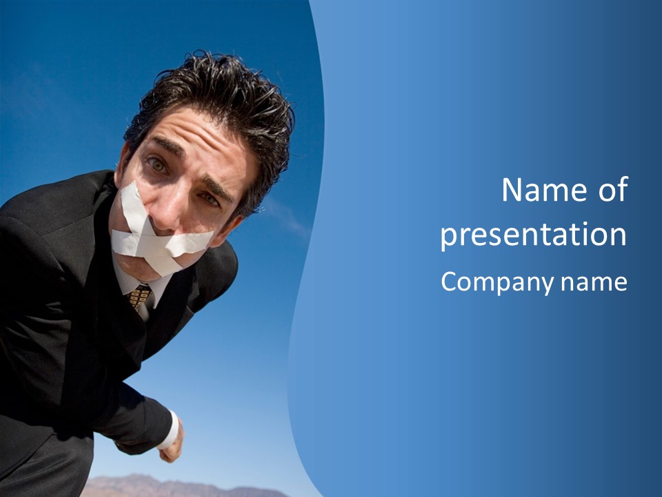 Tie Silent Ceo PowerPoint Template