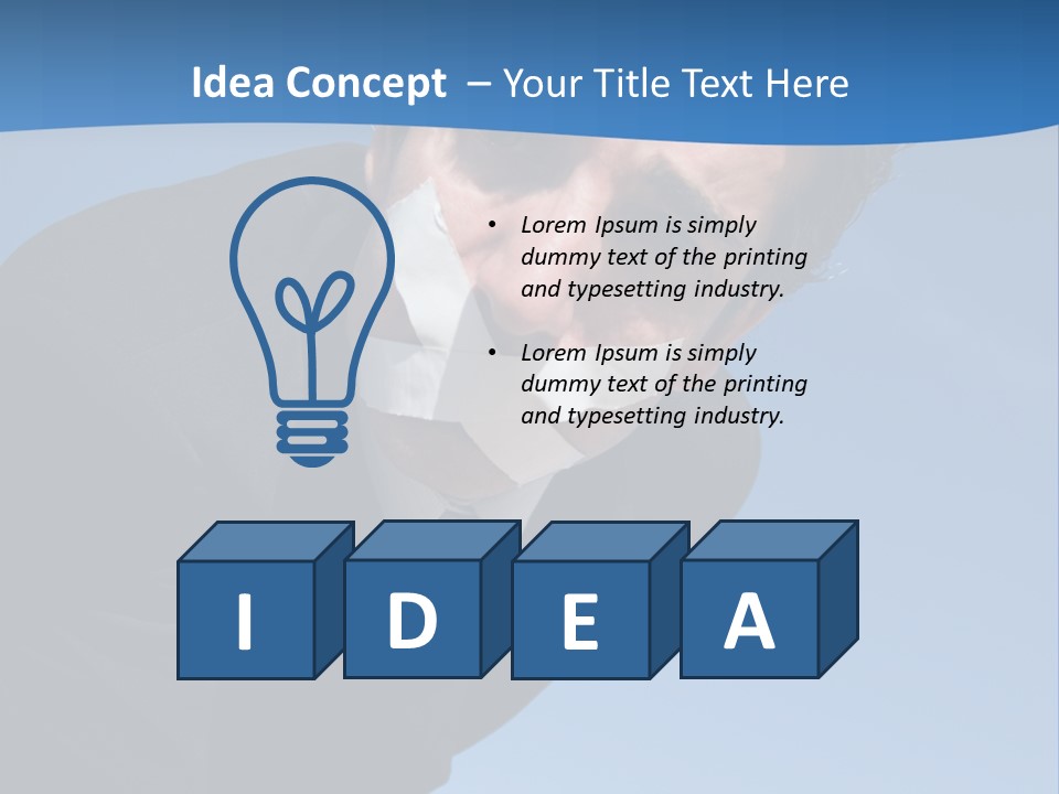 Tie Silent Ceo PowerPoint Template