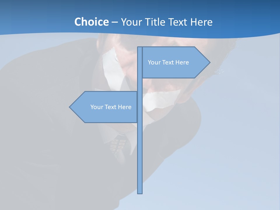 Tie Silent Ceo PowerPoint Template