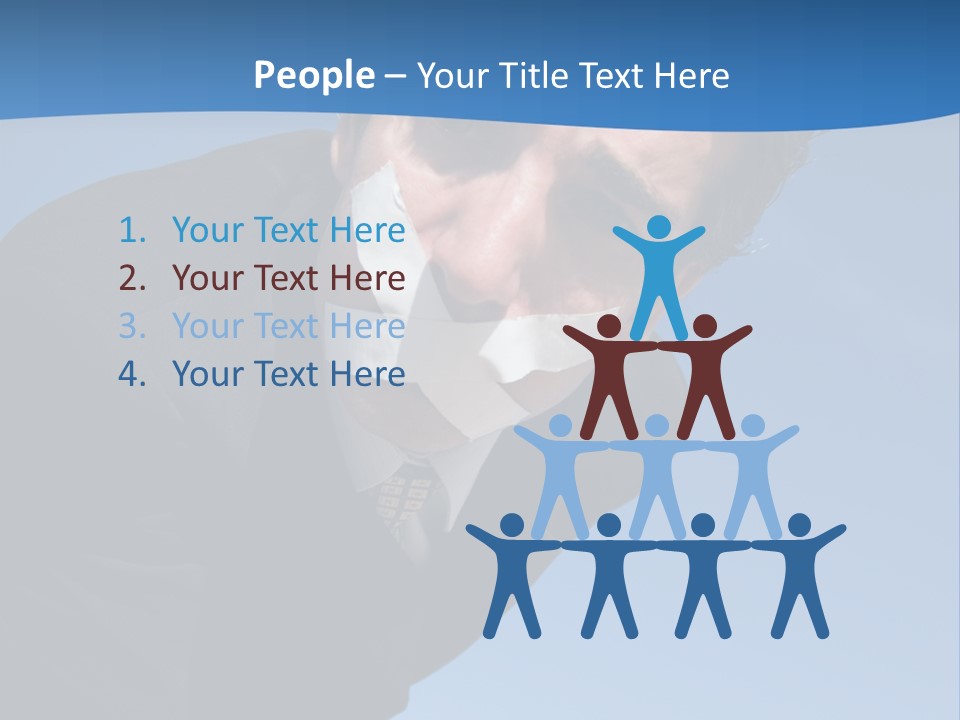 Tie Silent Ceo PowerPoint Template