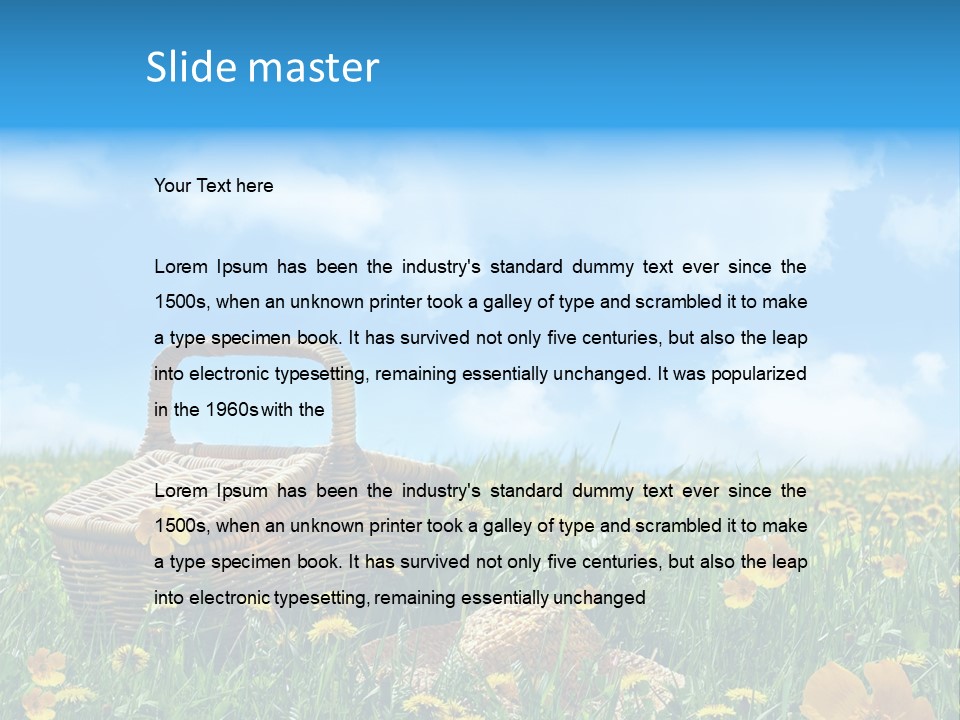 Heavens Green Colorful PowerPoint Template