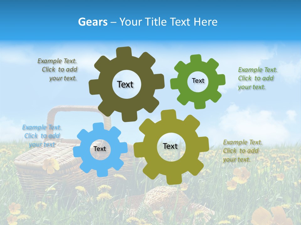 Heavens Green Colorful PowerPoint Template