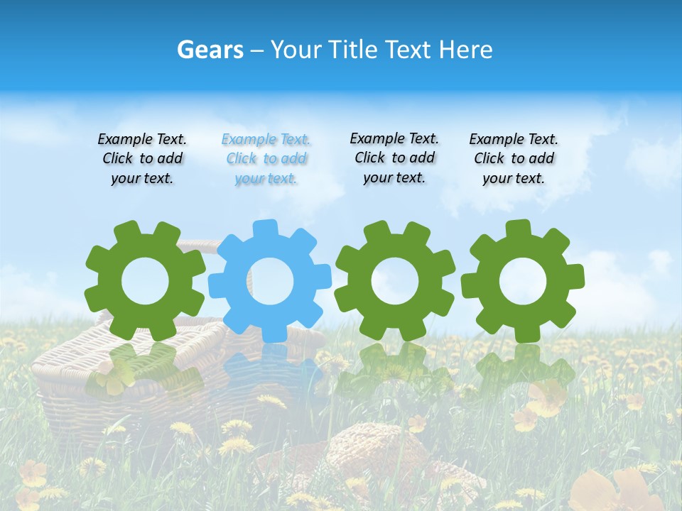 Heavens Green Colorful PowerPoint Template