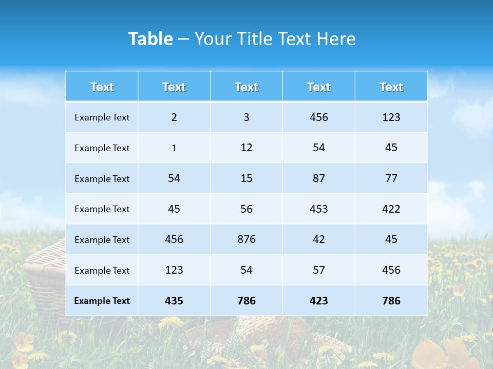 Heavens Green Colorful PowerPoint Template