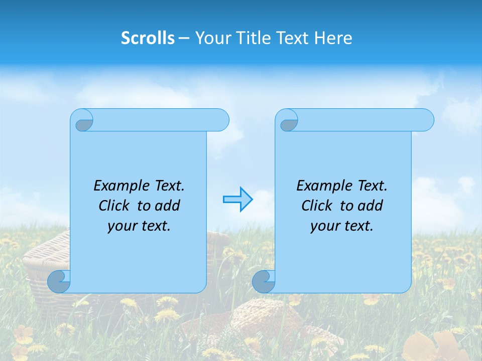 Heavens Green Colorful PowerPoint Template