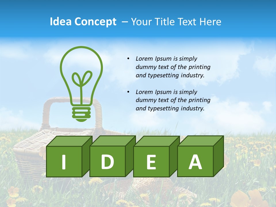 Heavens Green Colorful PowerPoint Template