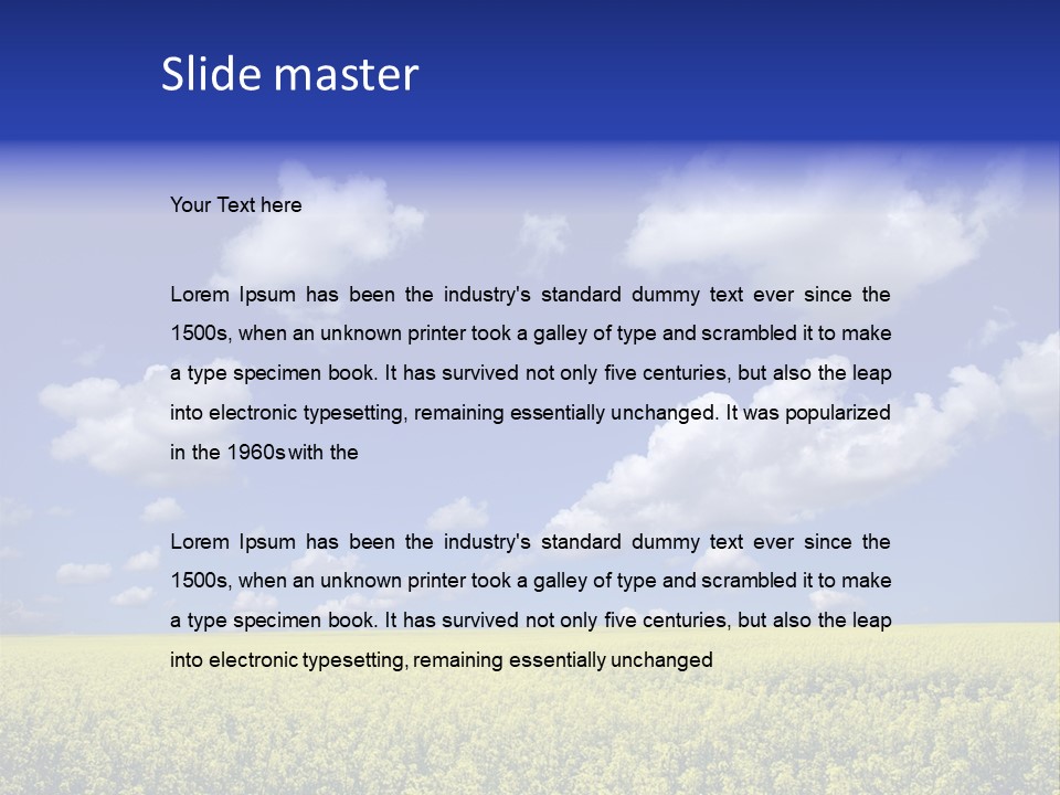 Scene Plant Lush PowerPoint Template