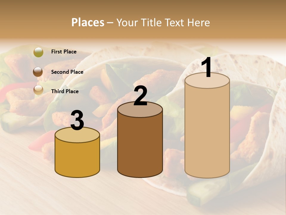 Barbecue Horizontal Vegetables PowerPoint Template