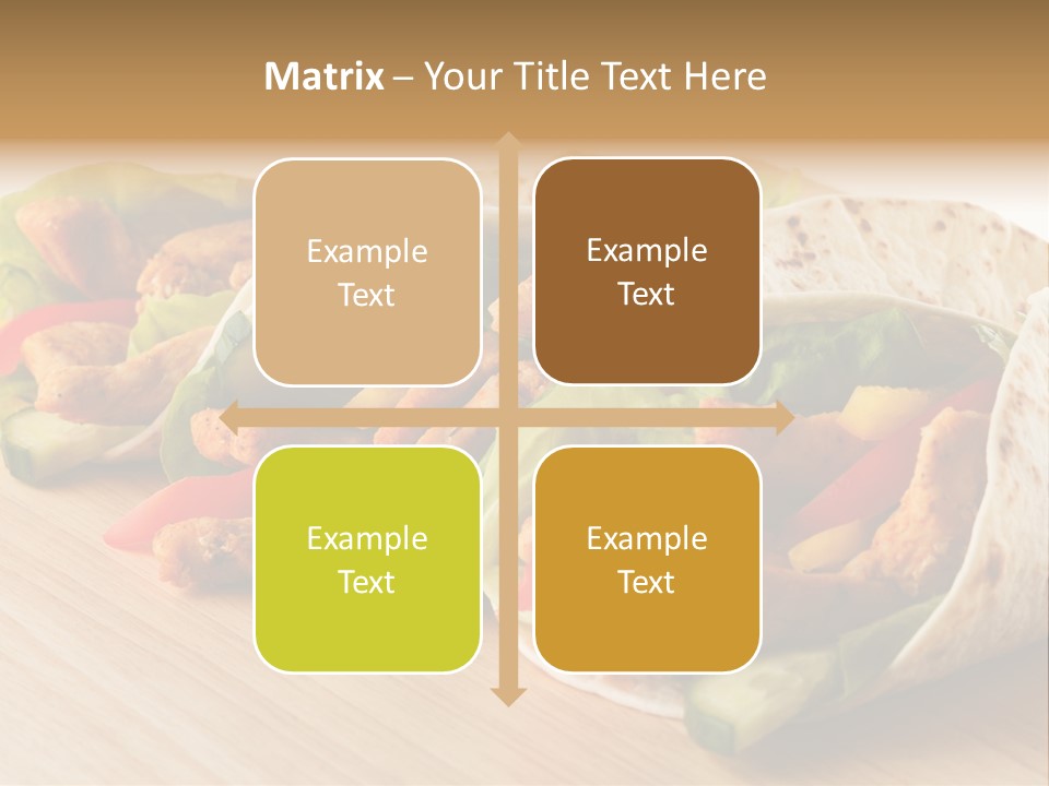 Barbecue Horizontal Vegetables PowerPoint Template