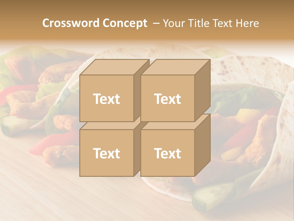 Barbecue Horizontal Vegetables PowerPoint Template