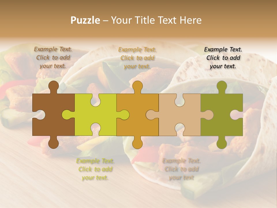 Barbecue Horizontal Vegetables PowerPoint Template