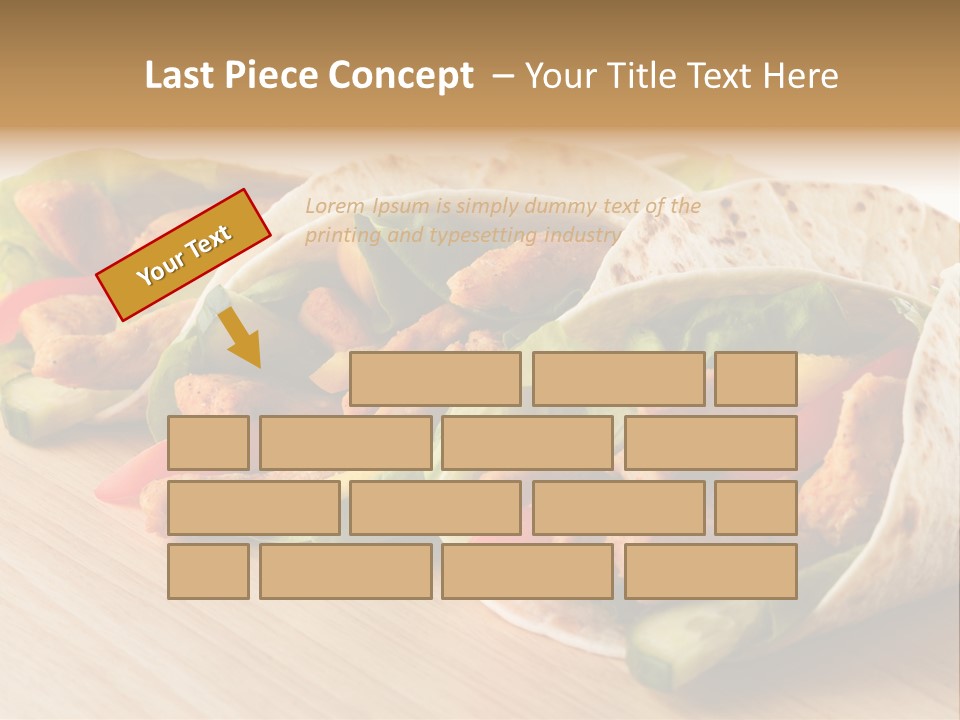 Barbecue Horizontal Vegetables PowerPoint Template