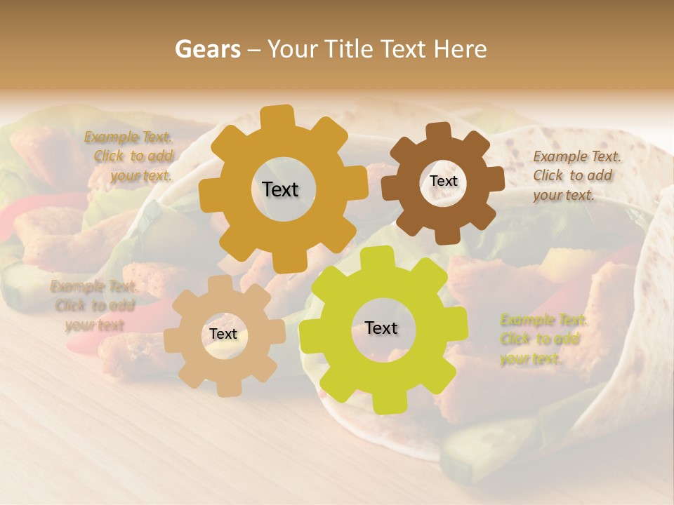 Barbecue Horizontal Vegetables PowerPoint Template