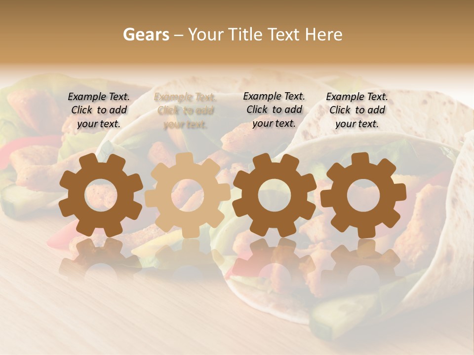 Barbecue Horizontal Vegetables PowerPoint Template