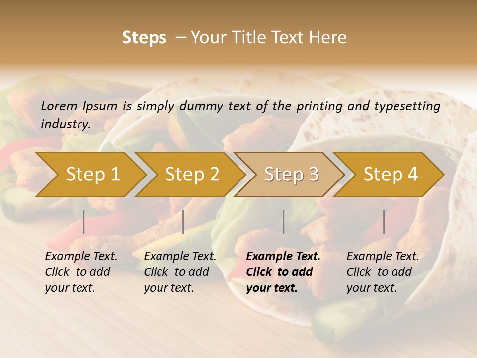 Barbecue Horizontal Vegetables PowerPoint Template