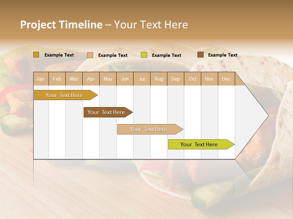 Barbecue Horizontal Vegetables PowerPoint Template