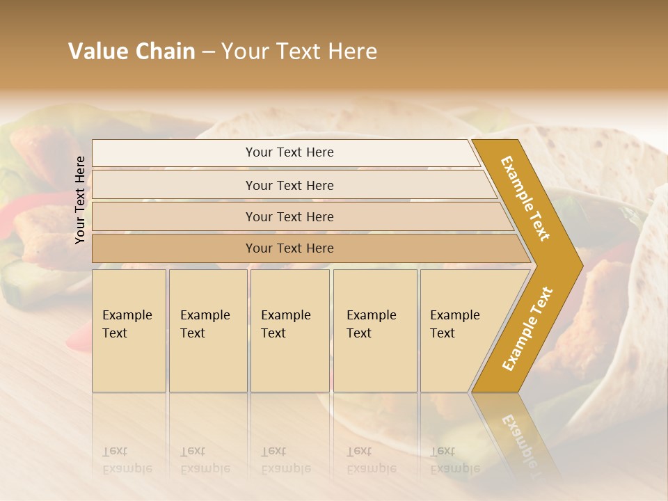 Barbecue Horizontal Vegetables PowerPoint Template
