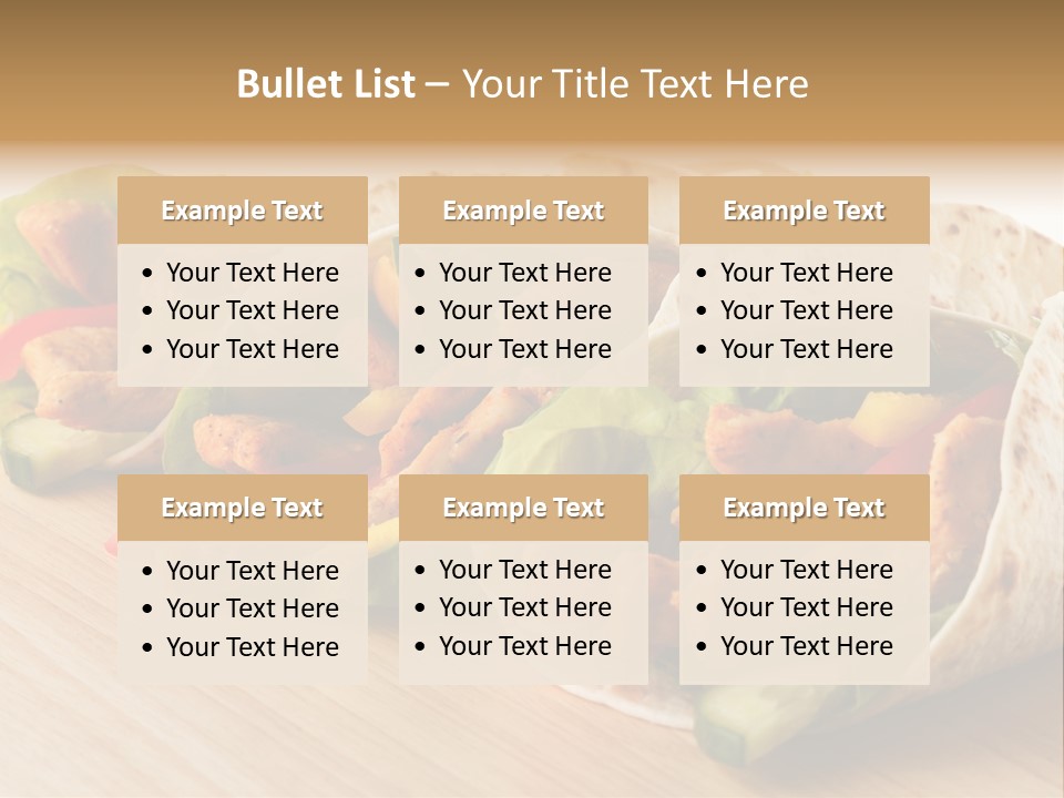 Barbecue Horizontal Vegetables PowerPoint Template