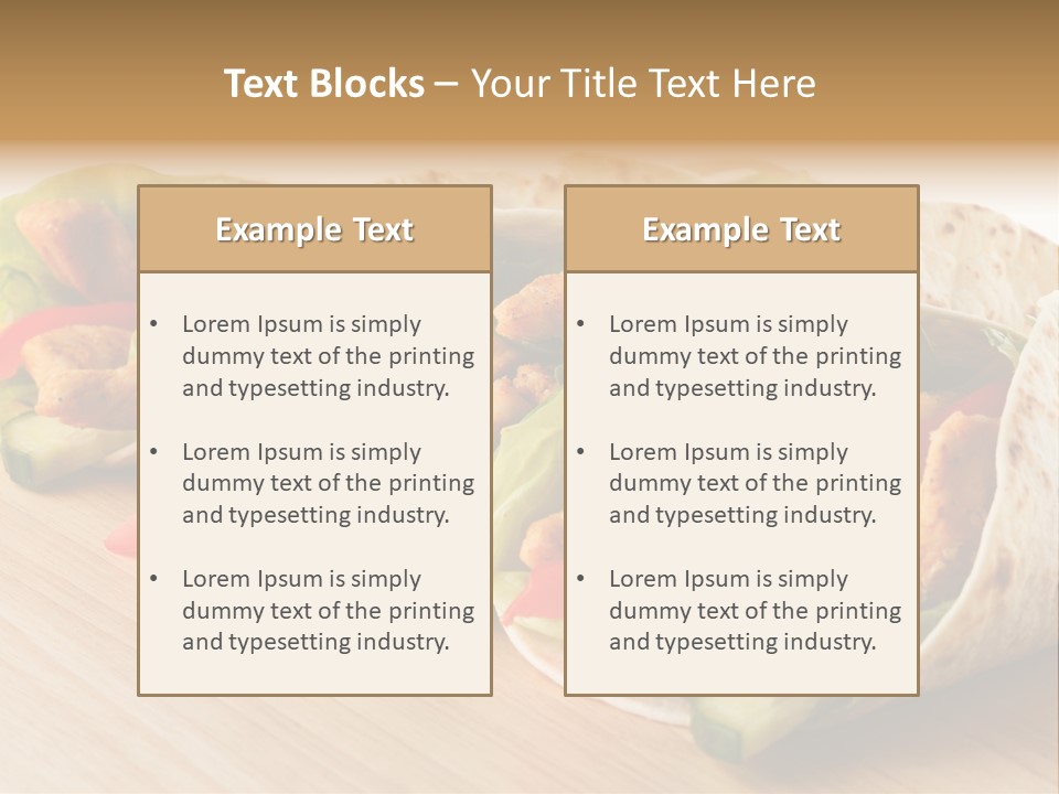 Barbecue Horizontal Vegetables PowerPoint Template