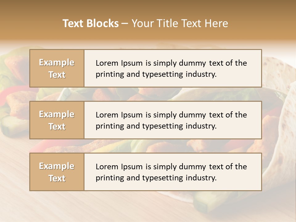 Barbecue Horizontal Vegetables PowerPoint Template