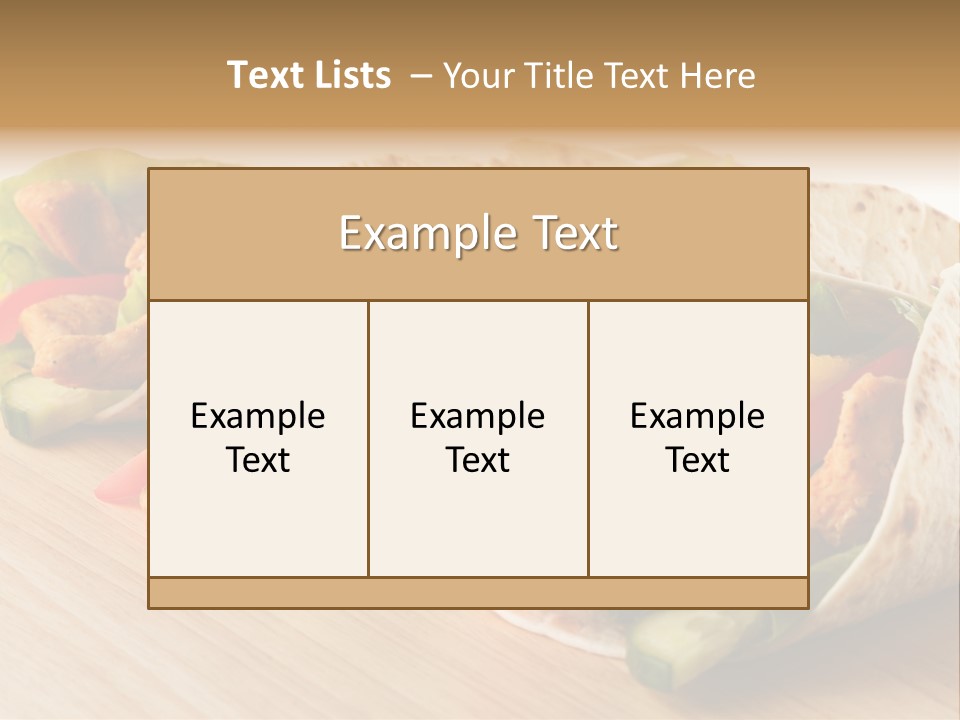 Barbecue Horizontal Vegetables PowerPoint Template