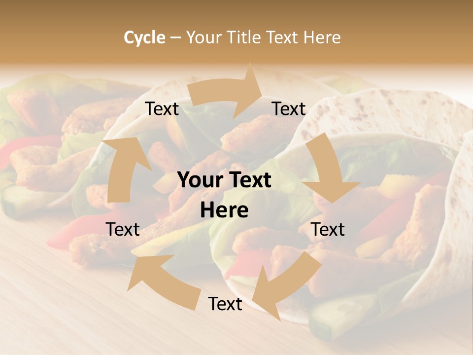 Barbecue Horizontal Vegetables PowerPoint Template