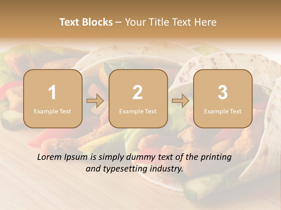 Barbecue Horizontal Vegetables PowerPoint Template